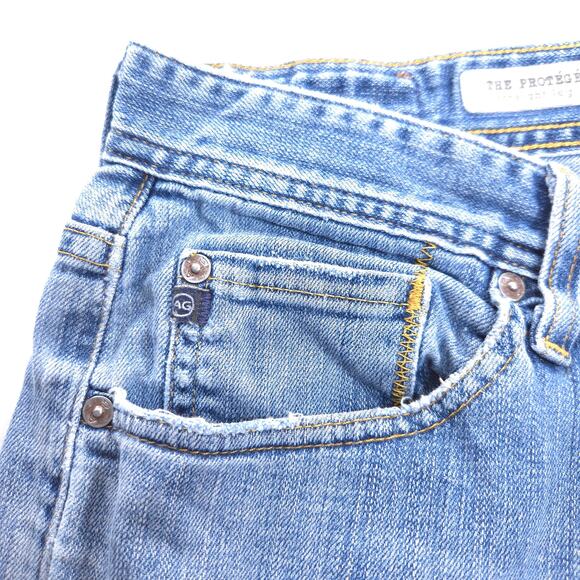 Adriano Goldschmied Straight Button Zip Medium Wash Jeans Mens Size 32x34 Blue - Picture 5 of 8